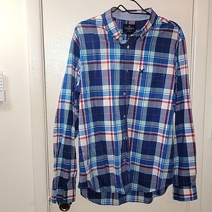 Men’s XL American Eagle Plaid Button Up Shirt